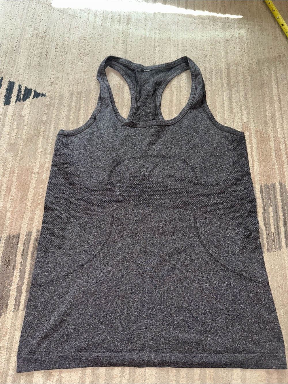lululemon athletica Charcoal Gray Racerback Tank Size 8